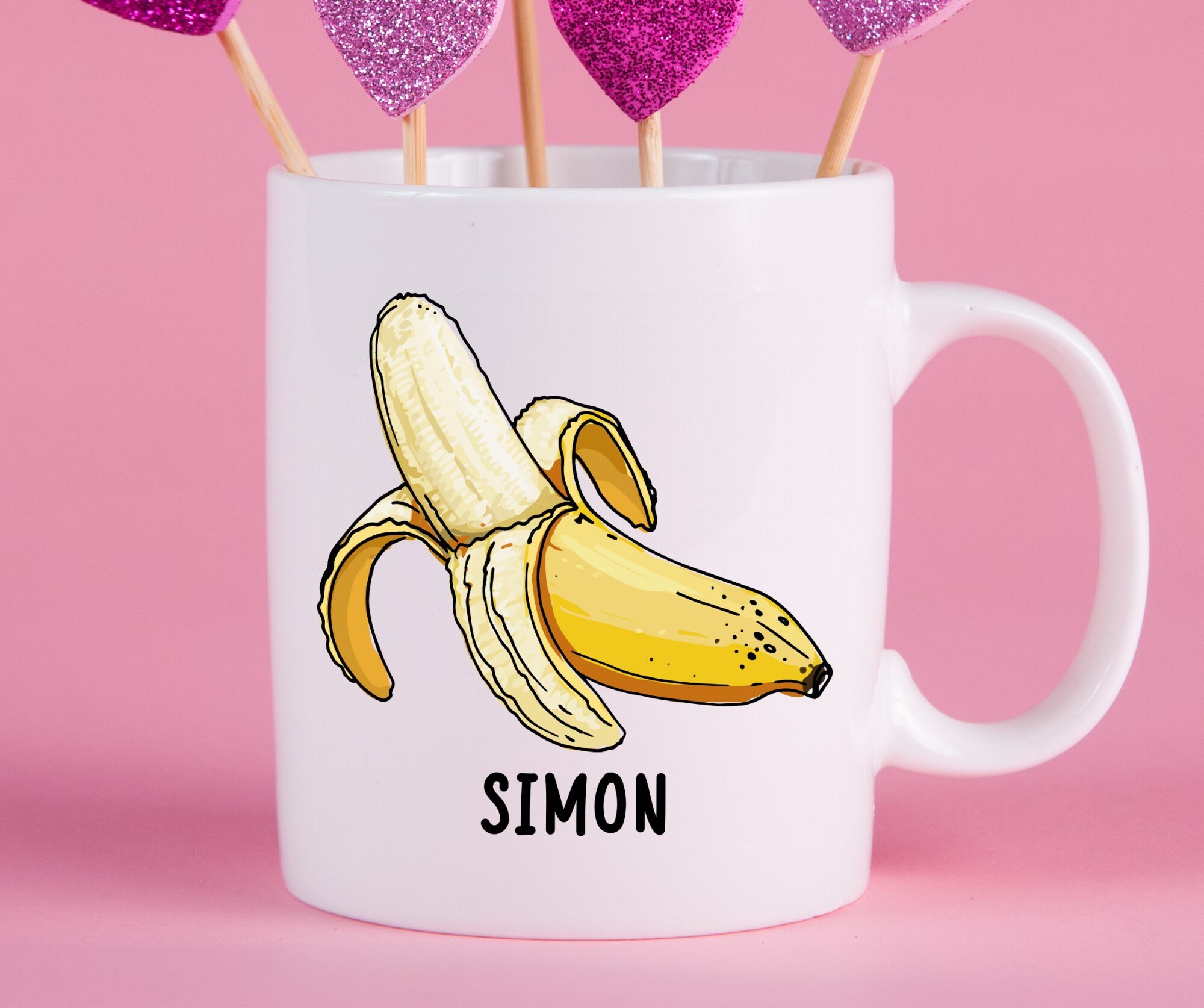 Banana Mug personnalisé Banana Gift Banana Cup Fruit Coffee Etsy France