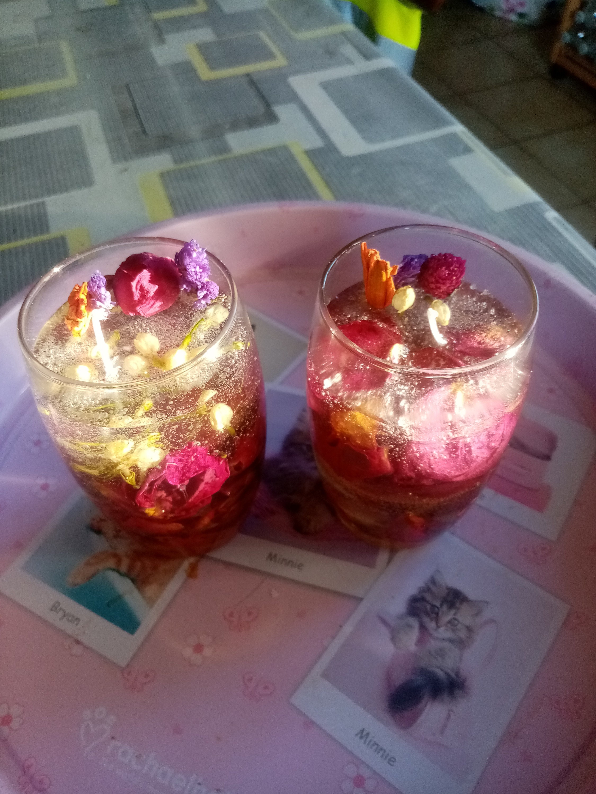 Bougies Petales de Roses