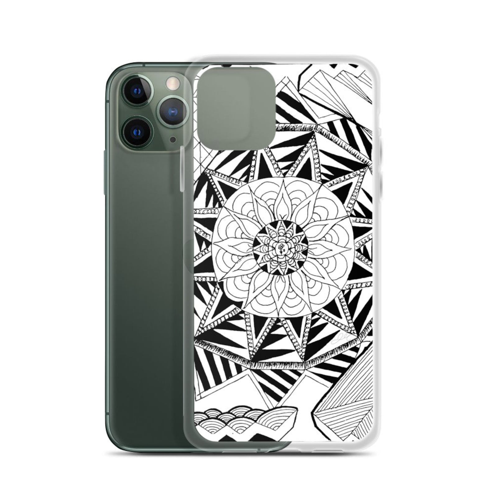 IPhone Case, Black and White Art Etsy