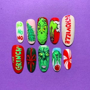 The Grinch Press On Nails