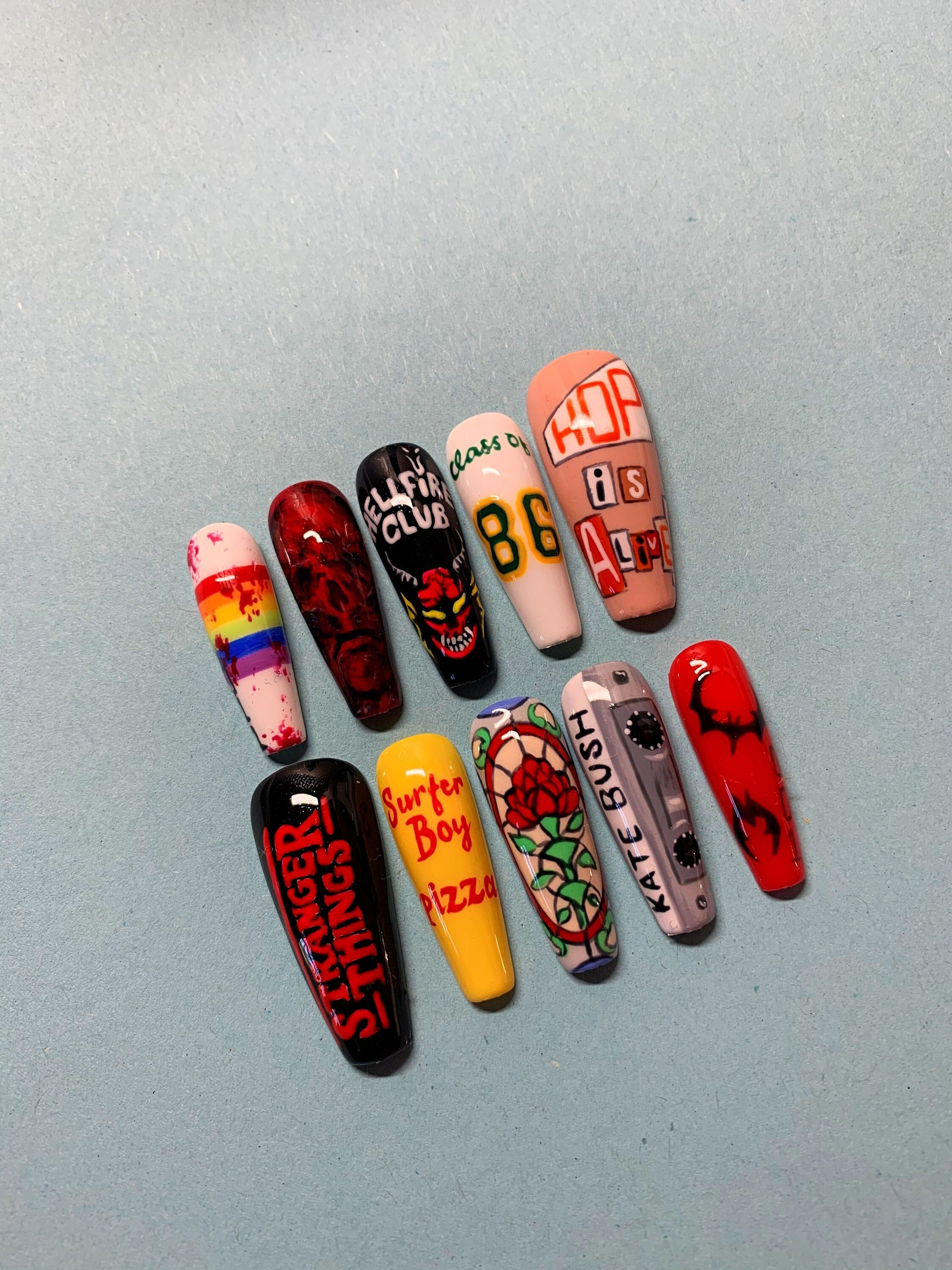 Stranger Things Press On Nails