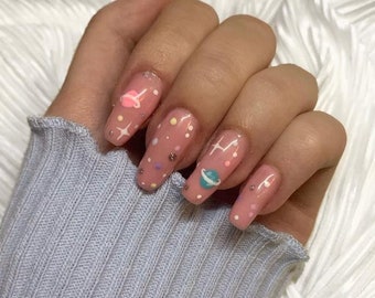 Space Press On Nails