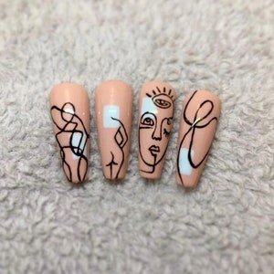 Abstract Press On Nails