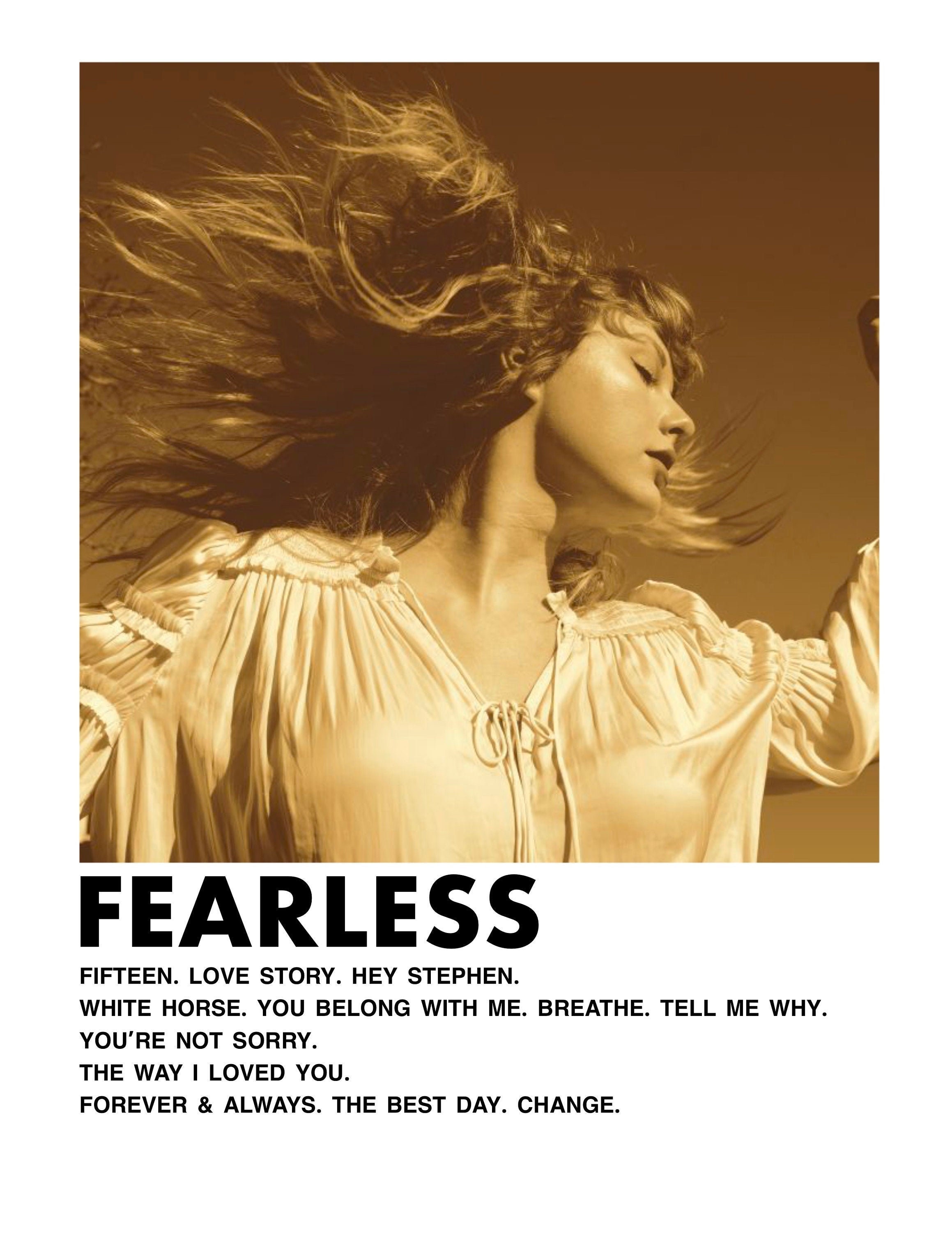 taylor swift eras tour fearless poster