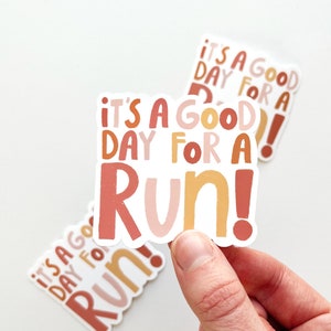 Good Day For A Run Sticker, Running Stickers, Runner Gift, Run Stickers, Cross Country Runner, Track Runner, Long Distance Runner, Runner