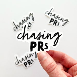 Chasing PR Sticker, Track and Field Sticker, Track Stickers, Runner Sticker, Running Stickers, Gift For Runners, Track Runner