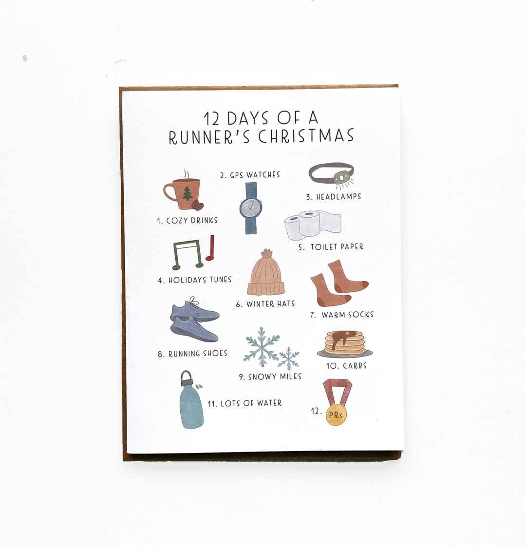 12 Days Runner Christmas, Runner Christmas Cards, Christmas Runner