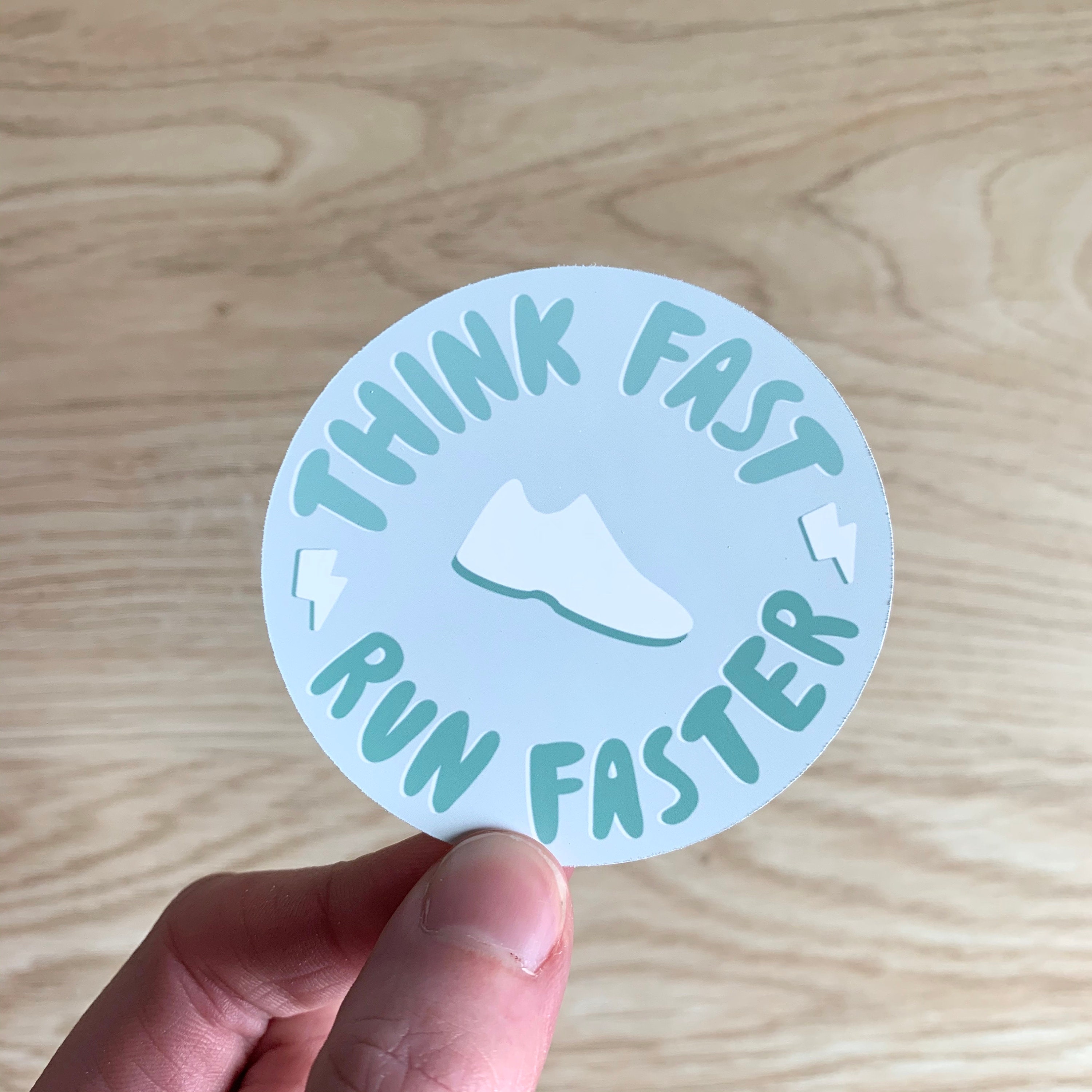 Think Fast Run Faster Runner Stickers Run Stickers Track Etsy