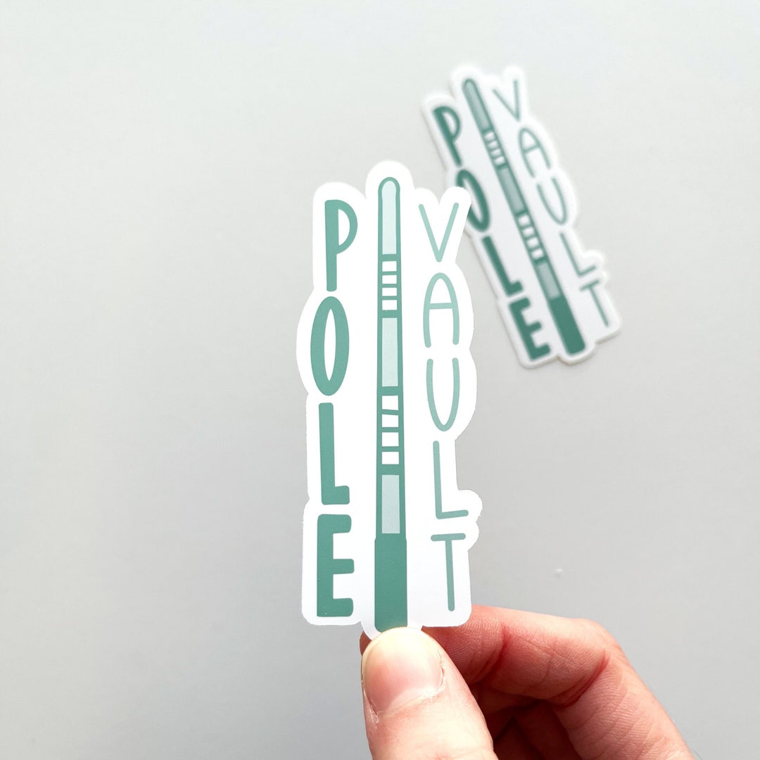 Pole Vault Sticker Pole Vaulter Pole Vault Track and Field Etsy