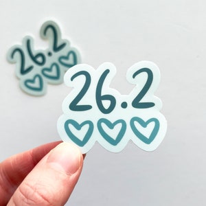 26.2 Sticker, Marathoner Sticker, Marathon Gift, Marathon Runner, 26.2 Gift, Runner Stickers, Long Distance Runner, Marathon Runner