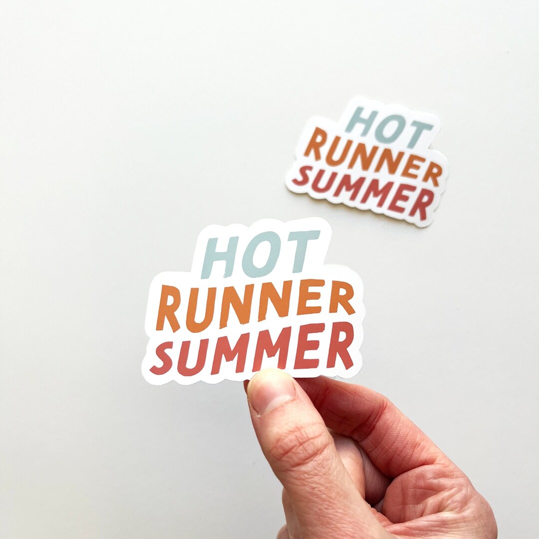 Hot Runner Summer, Running Stickers, Runner Gift, Run Stickers, Cross ...