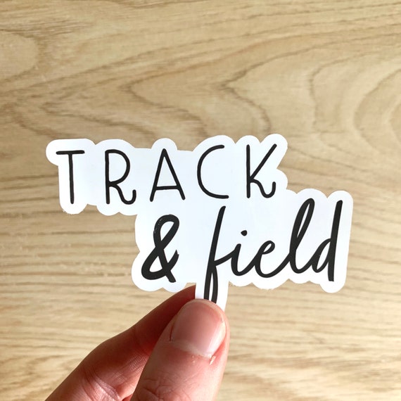 Track and Field Sticker Track Stickers Runner Sticker Etsy