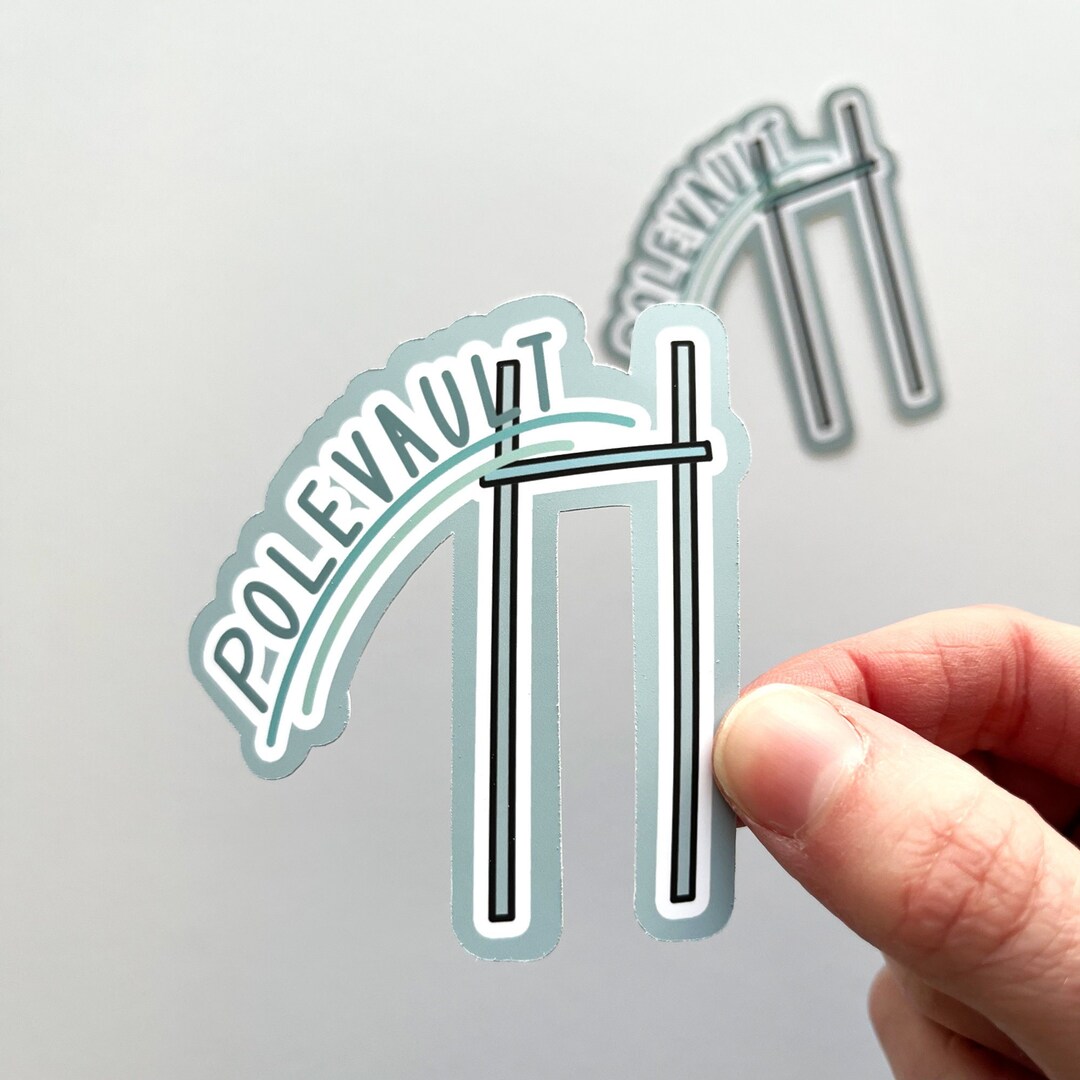 Pole Vault Sticker, Pole Vaulter, Pole Vault, Track and Field Stickers