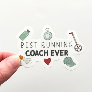 Adesivo de treinador de corrida, presente de treinador de corrida, presente de treinador de XC, presente de treinador de pista, presentes de cross country, presentes de treinador, treinador de corredor, treinador de XC