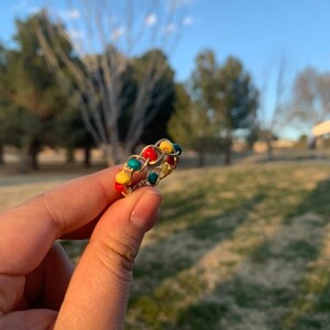 Friends Inspired Wire Wrapped Bead Ring