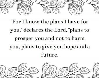 Scripture Coloring Pages. Bible Verse Inspirations. Christian Affirmations Activities. 10 Kid and Adult coloring pages