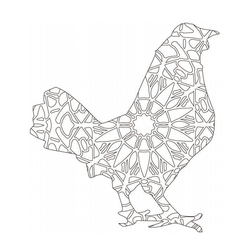 Bunny Themed Mandala Coloring Pages. 60 instantly printable | Etsy