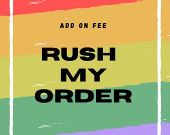 Add on rush Order Fee nur für T-Shirts!