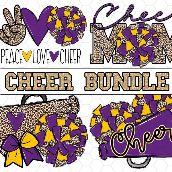 Purple and Gold Cheer Uniform Etsy