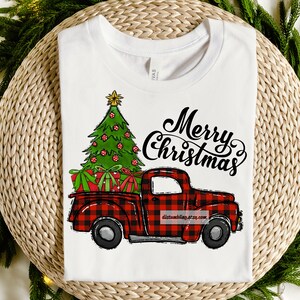 Christmas Truck Sublimation Designs Christmas Red Plaid Snowman ...