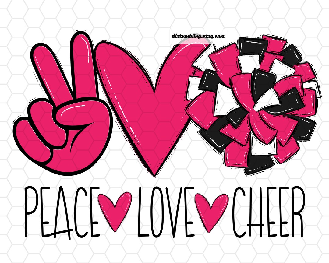 Cheer Hot Pink Black Cheer Sublimation Sublimation Designs Sublimation ...