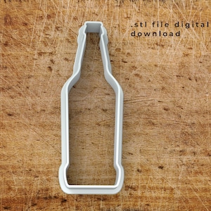 Beer Bottle Cookie Cutter STL File