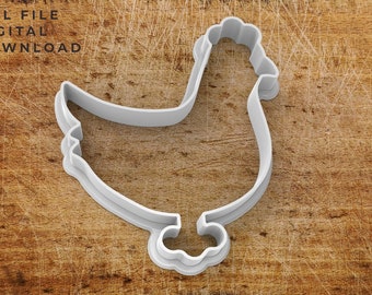 Fichier STL Chicken Cookie Cutter