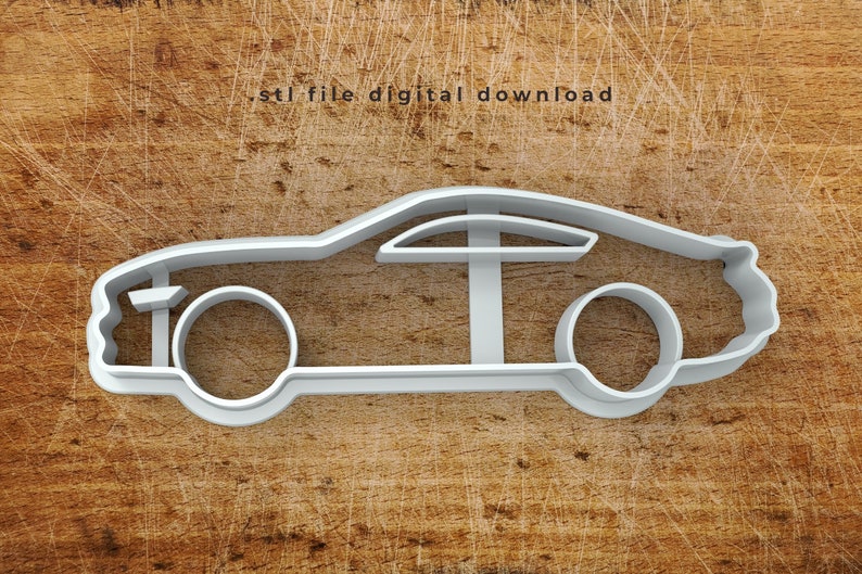 Ford Mustang Cookie Cutter STL file 画像 1
