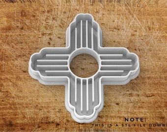 Zia Sun Cookie Cutter STL file