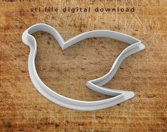 Dove cookie cutter STL file