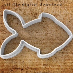 Fish cookie cutter STL file
