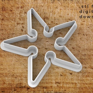 Ninja star cookie cutter STL file