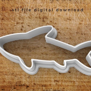 Shark Cookie Cutter STL file