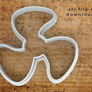 Fan Cookie Cutter STL file with embossing features.