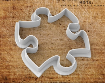 Puzzle piece cookie cutter STL file