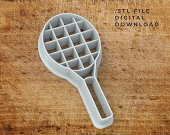 Tennis Racket Cookie Cutter STL file