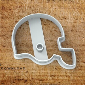 Football Helmet Cookie Cutter STL File