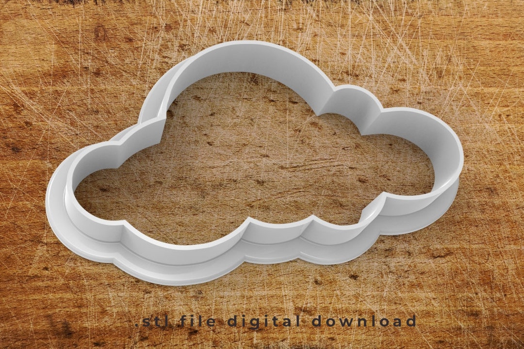 Cloud Cookie Cutter STL File - Etsy