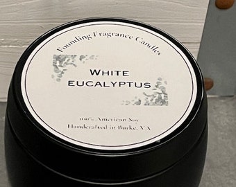 White Eucalyptus | 4 oz 100% Organic Soy | Clean burning |