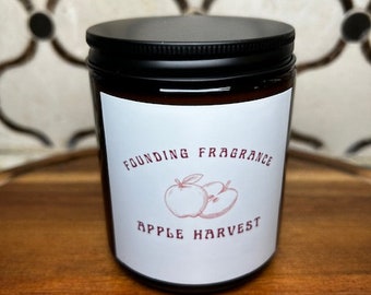 Apple Harvest | 8 oz | 100% Organic Soy | Amber Container | Farmhouse |Gift | All Natural | Hand poured
