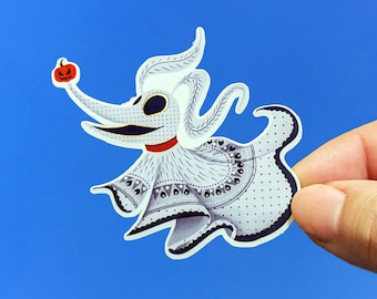 Zéro Alebrije | Vinyle imperméable Disney découpé Dia De Los Muertos autocollant pour bouteille hydroflask étuis de téléphone portable