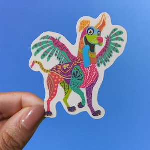 Dante Alebrije | Waterdicht vinyl Disney gestanst Dia De Los Muertos-sticker voor fles-laptop-telefoonhoesjes