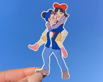 Sweethearts At The Park / Blancanieves & Prince / Pegatina de vinilo a prueba de agua Disney