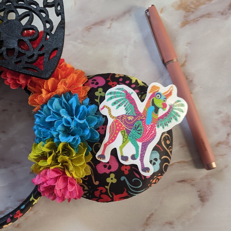 Dante Alebrije | Waterproof Vinyl Disney Die Cut Dia De Los Muertos Sticker for bottle laptop phone cases image 2