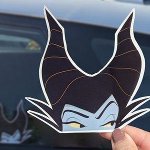 Adesivo de carro de vilões da Malévola | Adesivo de vinil à prova d'água da Bela Adormecida Disney