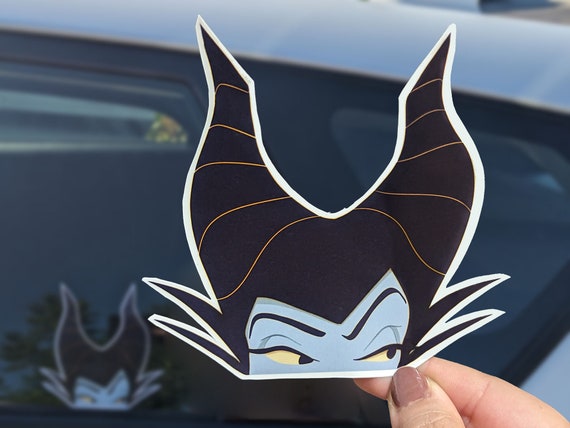 Maleficent Villains Car Sticker Decal | Sleeping Beauty Waterproof Vinyl Die Cut Sticker Disney