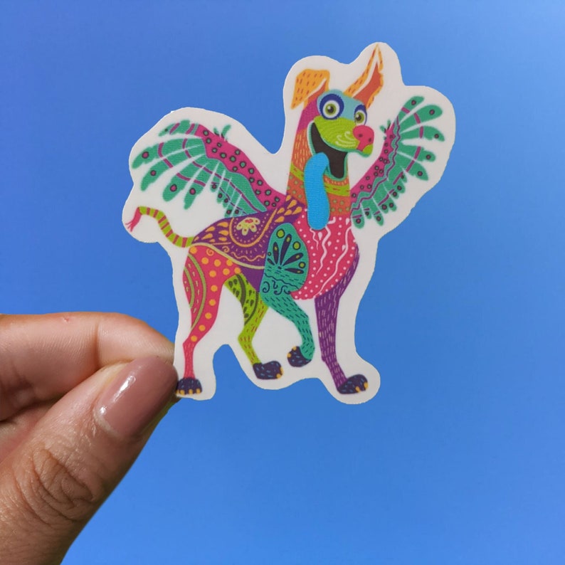 Dante Alebrije | Waterproof Vinyl Disney Die Cut Dia De Los Muertos Sticker for bottle laptop phone cases image 1
