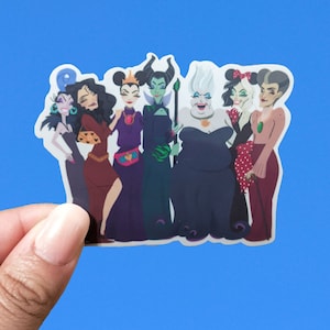 Villains At The Park | Waterproof Vinyl Die Cut Sticker Disney