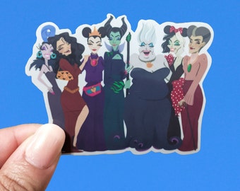 Villains At The Park | Waterproof Vinyl Die Cut Sticker Disney