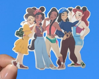Princesses In The Park: Renaissance I | Waterproof Vinyl Die Cut Sticker Disney